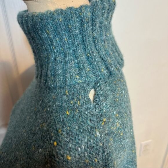 Frank + Oak Women’s Sweater Size Small Wool Blend Green Oversized Turtleneck - Picture 9 of 9